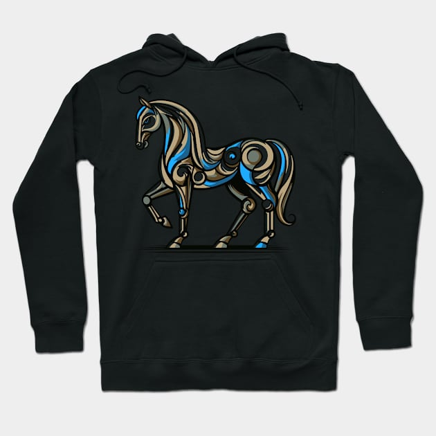 Horse illustration. Illustration of a horse in cubism style Hoodie by gblackid